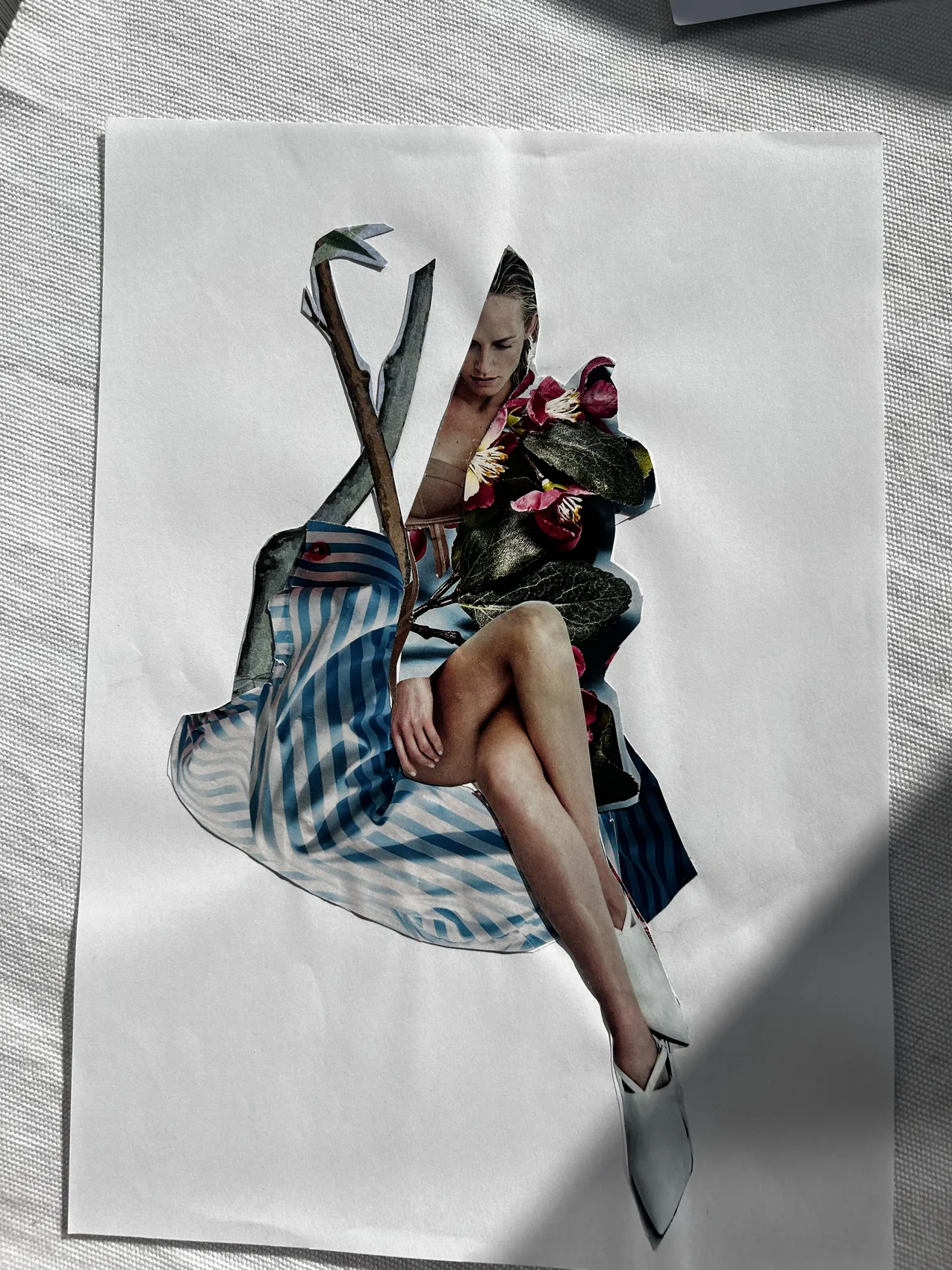 Original collage celebrating movement and possibility